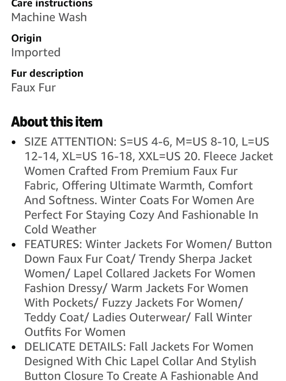 Cozy Cream Teddy Jacket for Women - Button Front Sherpa Coat - Picture 6 of 6